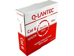 Kabel sieciowy UTP kat.6 PVC Eca 100m Q-LANTEC - 10 lat gwarancji