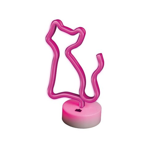 Neon LED on a stand CAT pink FSNE02 Forever Light