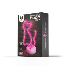 Neon LED on a stand CAT pink FSNE02 Forever Light