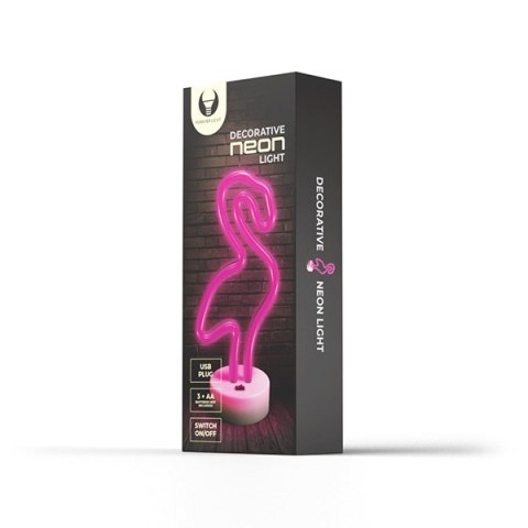 Neon LED on a stand FLAMINGO pink FSNE01 Forever Light