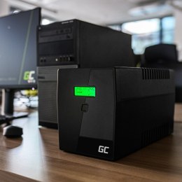 Green Cell Zasilacz Awaryjny UPS 2000VA 1200W Power Proof z wyświetlaczem LCD 6x IEC