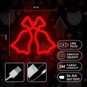 Neon LED CHRISTMAS BELLS red FLNE17 Forever Light