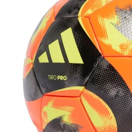 Piłka nożna adidas Tiro Pro Winter pomarańczowo-czarna IB2241