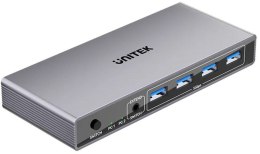 Unitek Przełącznik KVM 8K@60Hz USB 3.0 5Gbps DP UNITEK