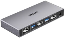 Unitek Przełącznik KVM 8K@60Hz USB 3.0 5Gbps DP UNITEK