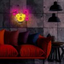 Neon ART LED PUNK TEDDY BEAR pink-yellow FLA01 Forever Light