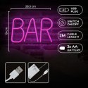 Neon LED BAR pink Bat + USB FLNE24 Forever Light