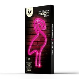 Neon LED Light Flamingo pink Bat + USB FLNE18 Forever Light