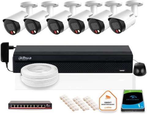 Zestaw monitoringu IP DAHUA 6x kamera IPC-HFW2849S-S-IL-0280B 8MPX DAHUA ZESTAW Zestaw monitoringu IP DAHUA 6x kamera IPC-HFW2849S-S-IL-0280B 8MPX DAHUA ZESTAW