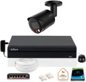 Zestaw monitoringu IP DAHUA kamera IPC-HFW2849S-S-IL-0280B-BLACK 8MPX DAHUA ZESTAW