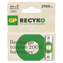 Akumulatorki, AA (HR6), 1.2V, 2100 mAh, GP, kartonik, 2-pack, ReCyko