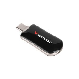 Verbatim USB flash disk, USB C, 128GB, Plectra, czarny, 30225, USB C