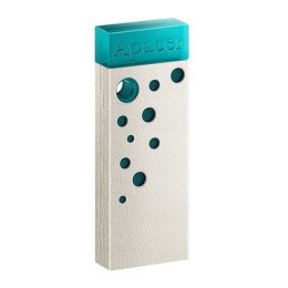 Apacer USB flash disk, USB USB 2.0, 32GB, AH11J, Turquoise green, AP32GAH11JG-1, USB A, pyłoszczelna, wodoodporna