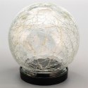 Oświetlenie solarne kula szklana 10 LED, wielokolorowe, 11cm Nexos