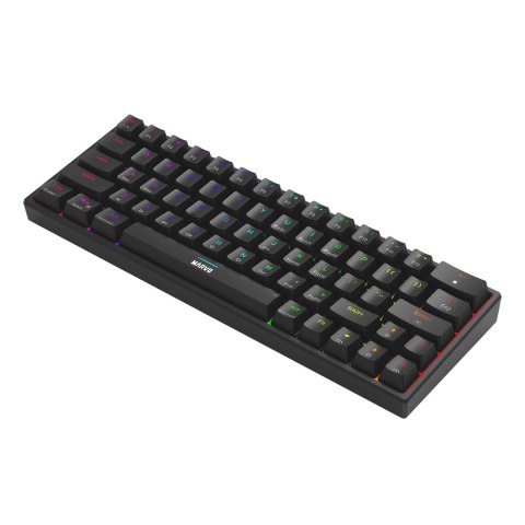 Marvo SHOGO 63, klawiatura US, do gry, przewodowa (USB), czarna, mechaniczna, podświetlenie Marvo SHOGO 63, klawiatura US, do gry, przewodowa (USB), czarna, mechaniczna, podświetlenie