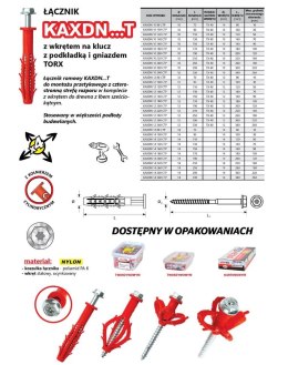 KOŁEK RAMOWY WSZECHSTRONNY KAXDN 10*220MM NYLON UN