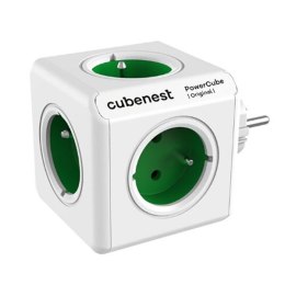 Cubenest - PowerCube, 0.1m, ORIGINAL USB, zielona, POWERCUBE, 5 gniazd