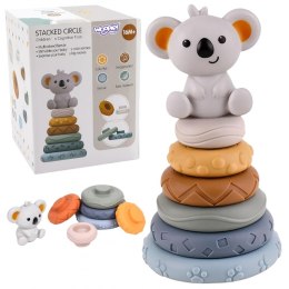 WOOPIE BABY Zestaw Edukacyjna Piramidka Koala 2w1 Gryzak Woopie