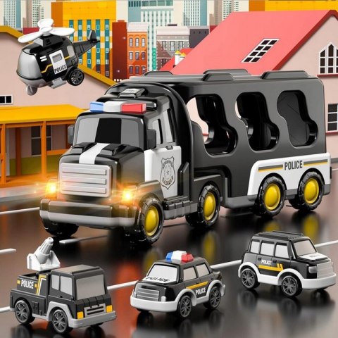 WOOPIE Laweta Drogowa Zestaw 5 Aut - Policja Woopie WOOPIE Laweta Drogowa Zestaw 5 Aut - Policja Woopie
