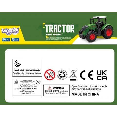 WOOPIE Traktor Ciągnik Gumowe Koła Zielony Woopie WOOPIE Traktor Ciągnik Gumowe Koła Zielony Woopie