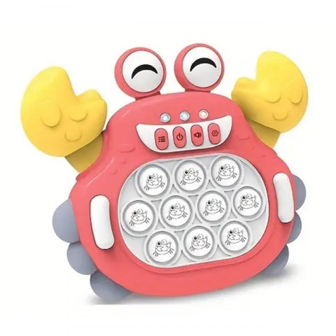 WOOPIE Gra POP IT Elektroniczna Antystresowa Zręcznościowa Krab Czerwony Woopie WOOPIE Gra POP IT Elektroniczna Antystresowa Zręcznościowa Krab Czerwony Woopie
