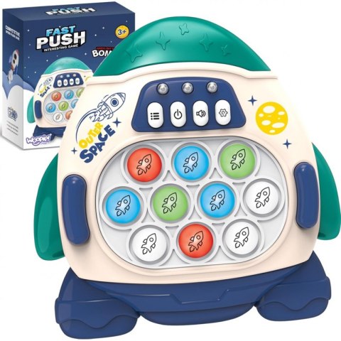 WOOPIE Gra POP IT Elektroniczna Antystresowa Zręcznościowa Rakieta blue Woopie WOOPIE Gra POP IT Elektroniczna Antystresowa Zręcznościowa Rakieta blue Woopie