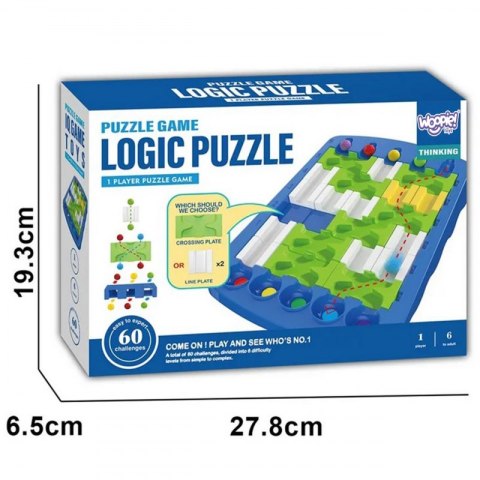 WOOPIE IQ Gra Logiczna Strategiczna Trening Mózgu "Labirynt Logiczny" Woopie WOOPIE IQ Gra Logiczna Strategiczna Trening Mózgu "Labirynt Logiczny" Woopie