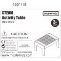 MASTERKIDZ Drewniany Stół Edukacyjny + AKCESORIA STEM WALL Masterkidz