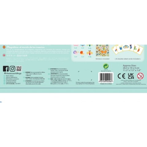 CLASSIC WORLD Układanka Magnetyczna Zwierzęta Tablica Klocki Puzzle Pamięć 66 el. Classic World CLASSIC WORLD Układanka Magnetyczna Zwierzęta Tablica Klocki Puzzle Pamięć 66 el. Classic World
