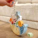 TOOKY TOY Kosmiczny Śpiący Księżyc Balansująca Układanka Drewniana Nawlekanka Montessori Kosmos Tooky Toy