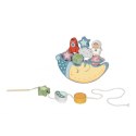 TOOKY TOY Kosmiczny Śpiący Księżyc Balansująca Układanka Drewniana Nawlekanka Montessori Kosmos Tooky Toy