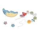TOOKY TOY Kosmiczny Śpiący Księżyc Balansująca Układanka Drewniana Nawlekanka Montessori Kosmos Tooky Toy