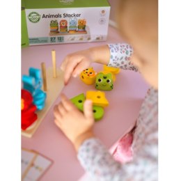 WOOPIE GREEN Układanka Montessori Piramidka Zwierzątka 27 el. FSC Woopie Let's Go Green