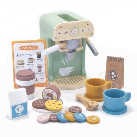 WOOPIE GREEN Drewniany Ekspres do Kawy 25 el Cukiernia Barista Woopie Let's Go Green WOOPIE GREEN Drewniany Ekspres do Kawy 25 el Cukiernia Barista Woopie Let's Go Green