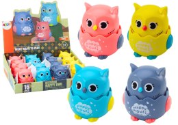 Mała Wesoła Sówka Napęd Frykcyjny 4 Kolory LEAN TOYS