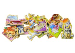 Zestaw Magnesy Drewniane Zwierzęta Kolorowe 20 Sztuk LEAN Toys