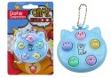 Brelok Mini Gra Zręcznościowa Wac A Mole Kotki Fioletowy Różowy Żółty LEAN TOYS