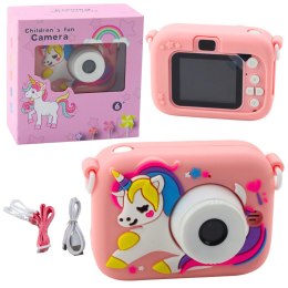 Aparat Cyfrowy Dla Dzieci Jednorożec Różowy 48Mpx HD 1080P LEAN Toys