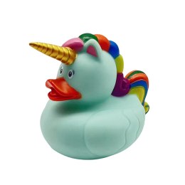 Kaczuszka Jednorożec Zabawka Do Kąpieli Tęczowa Grzywa Ogon Zielona LEAN TOYS