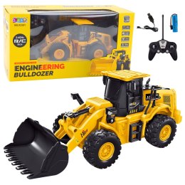 Koparka Buldożer Zdalnie Sterowany RC 2.4G 9CH Żółty LEAN Toys