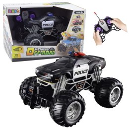 Samochód Terenowy Policyjny Zdalnie Sterowany RC 1:16 Światła Dym LEAN Toys