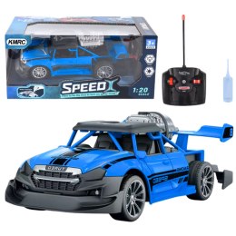 Samochód Zdalnie Sterowany RC 1:20 Światła Efekt Dymny Niebieski LEAN Toys