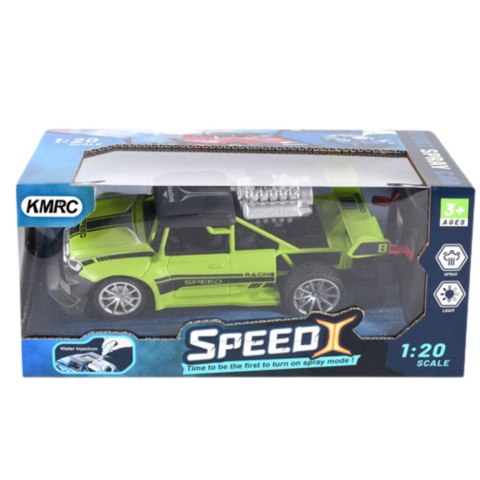 Samochód Zdalnie Sterowany RC 1:20 Światła Efekt Dymny Zielony LEAN Toys Samochód Zdalnie Sterowany RC 1:20 Światła Efekt Dymny Zielony LEAN Toys