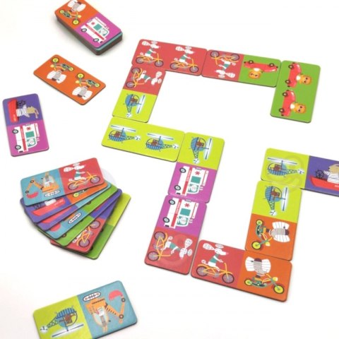 WOOPIE Gra Edukacyjna Transport Zwierzęta Puzzle Domino Montessori Woopie WOOPIE Gra Edukacyjna Transport Zwierzęta Puzzle Domino Montessori Woopie