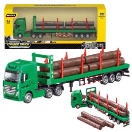 Ciężarówka Transport Drewna Metalowa Huina 1:50 Zielona HUINA