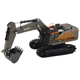 Koparka Gąsienicowa Metalowa Ruchoma Łyżka Huina Czarna 1:50 HUINA