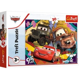 Puzzle - 30 - Rozpędzone samochody - Disney Cars 3 18293 Trefl Puzzle