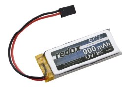 Redox 900 mAh 3,7V 20C (pojedyncze ogniwo) (wtyczka JR) Redox