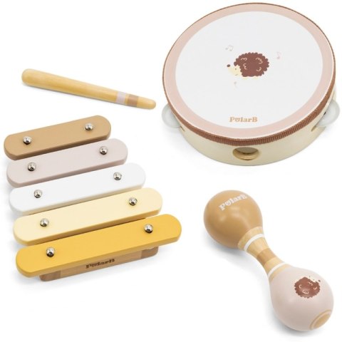 VIGA PolarB Zestaw Instrumentów Muzycznych Z Jeżykiem Viga Toys VIGA PolarB Zestaw Instrumentów Muzycznych Z Jeżykiem Viga Toys