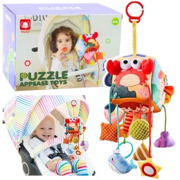Kostka Sensoryczna Zawieszka Do Łóżeczka Zwierzęta Morskie LEAN Toys